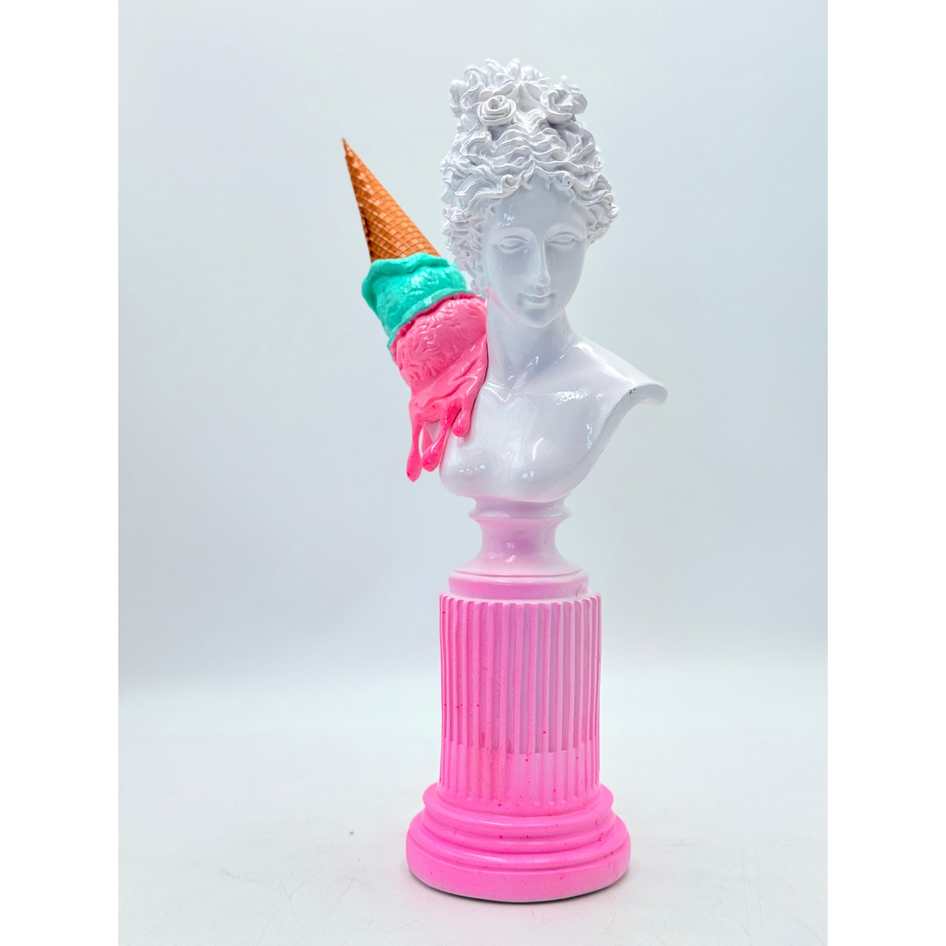 Venus Ice Cream Sculpture | Pink & Blue Gelato Edition