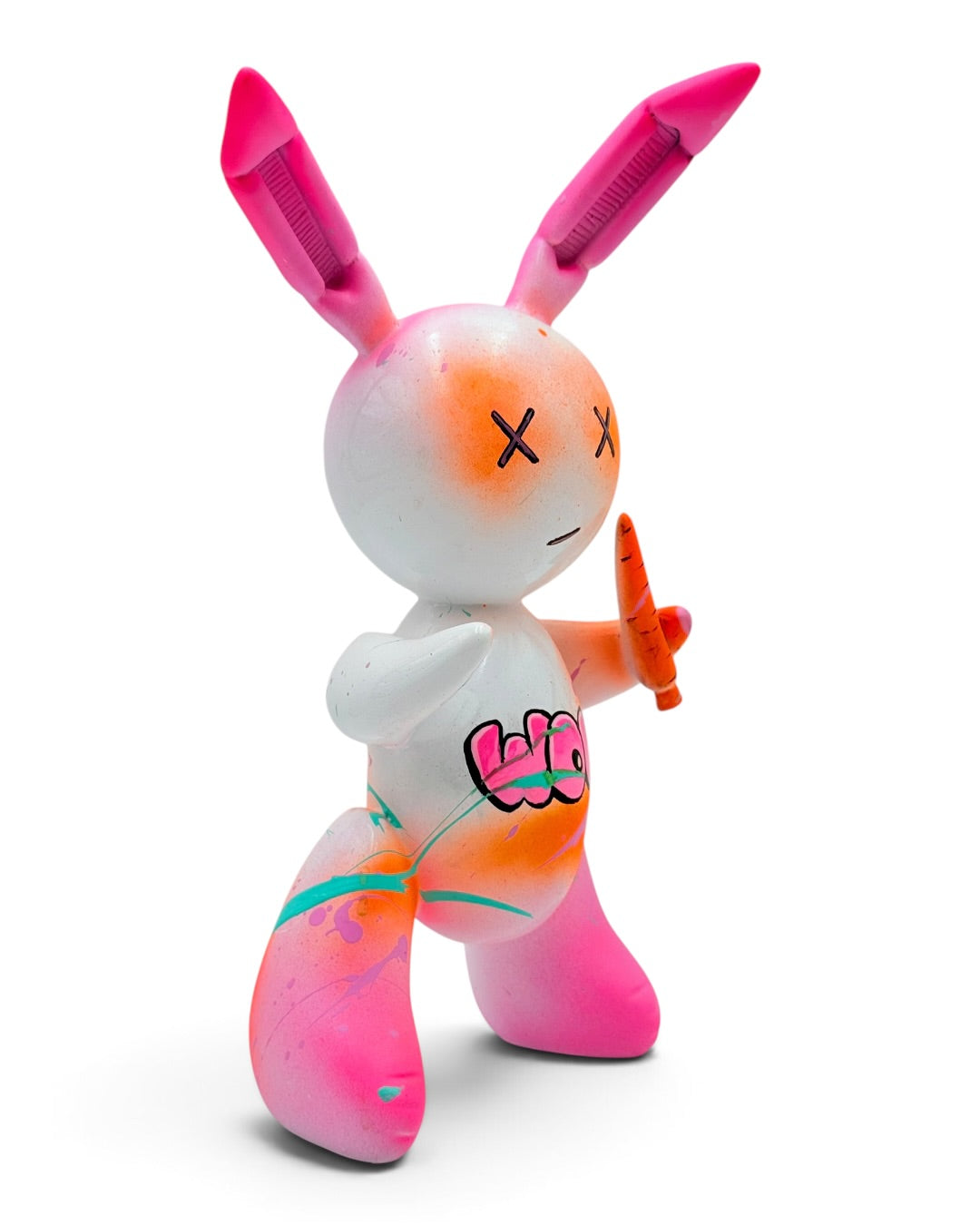Pink Balloon Rabbit Sculpture | WOW Graffiti Pop Art Bunny