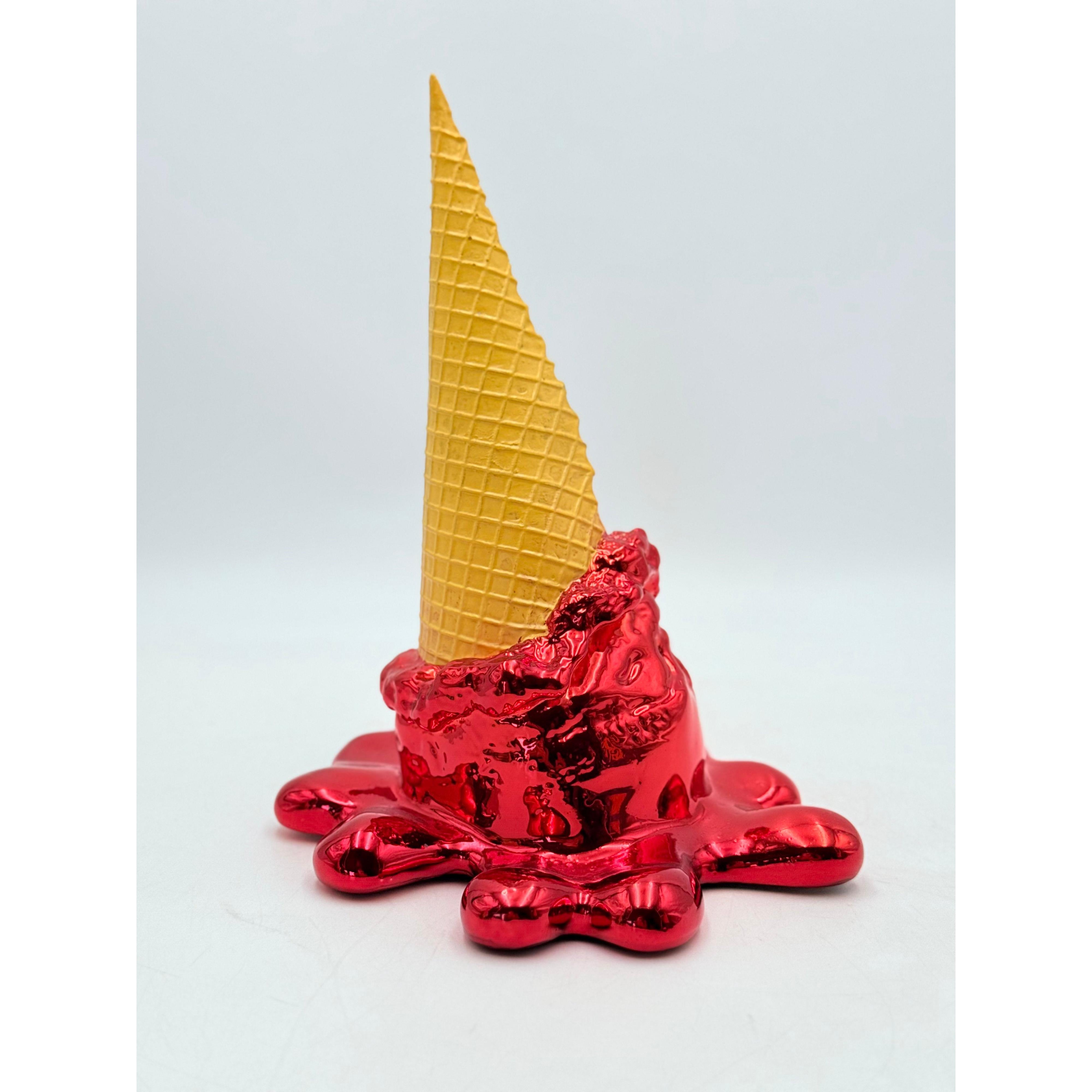 Opps! No.1 Ice Cream Sculpture | Red Chrome Edition
