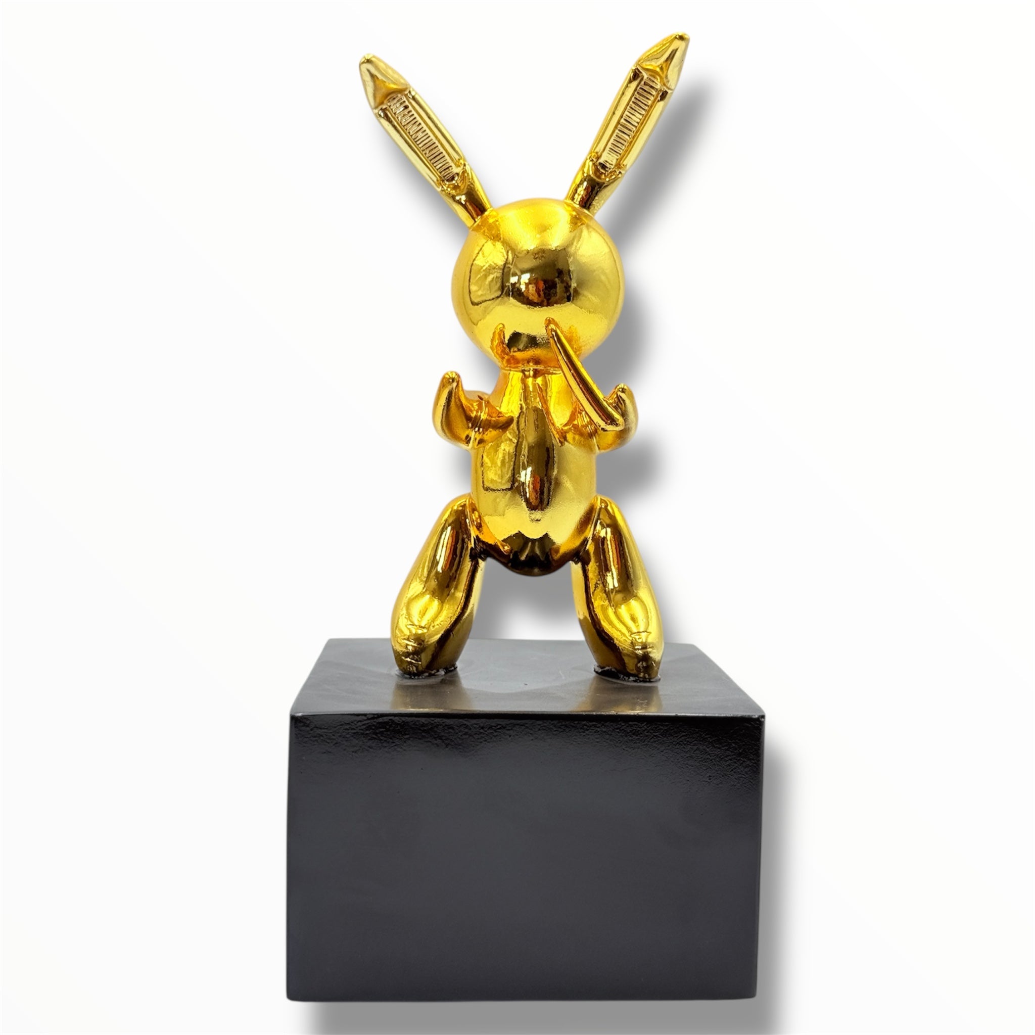 Small Balloon Rabbit Sculpture | Gold Chrome Edition