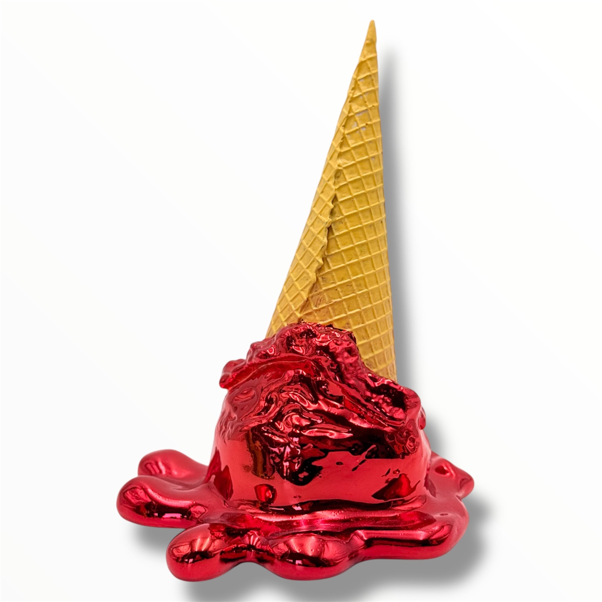 Opps! No.1 Ice Cream Sculpture | Red Chrome Edition