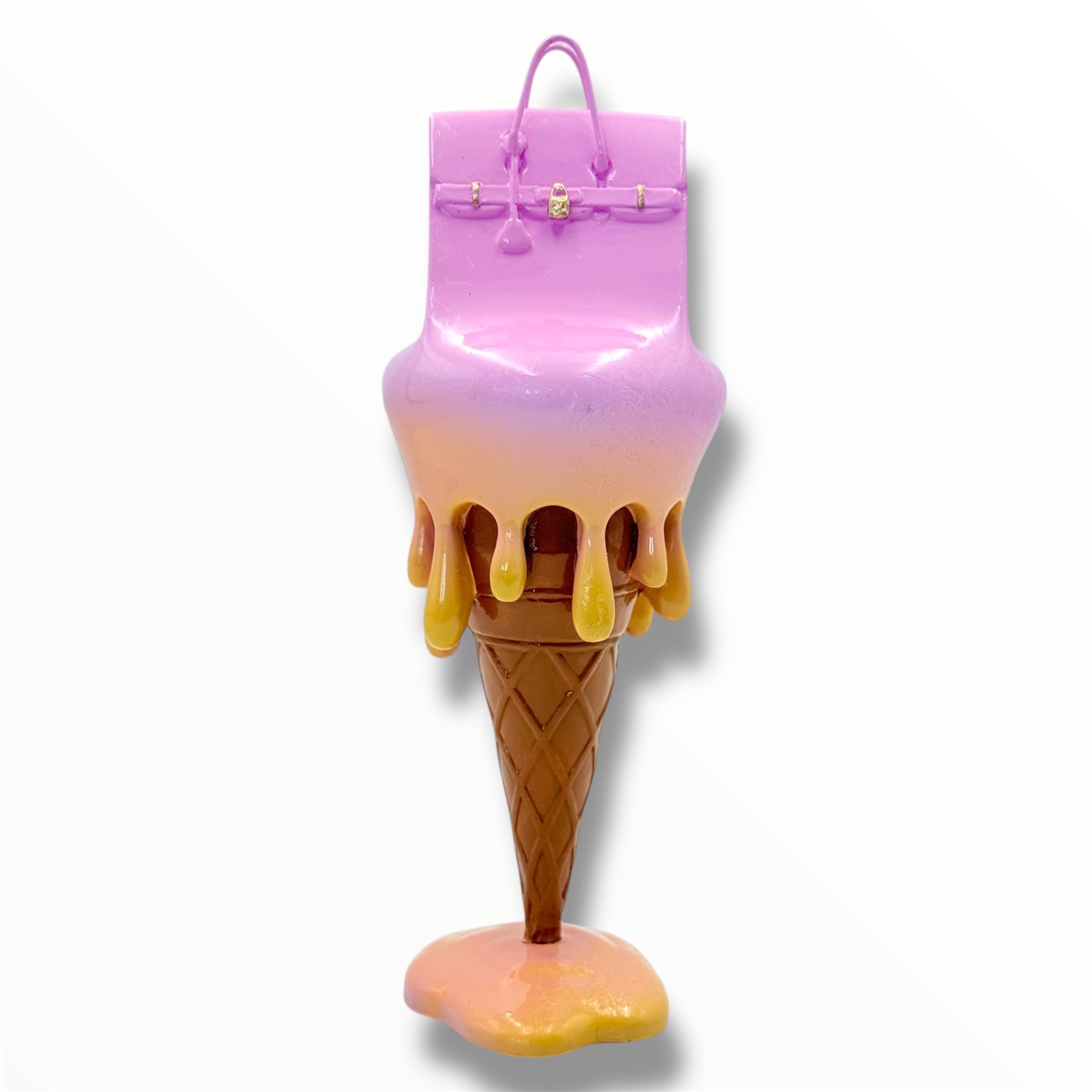 Melty Bag Sculpture | Pink & Yellow Edition