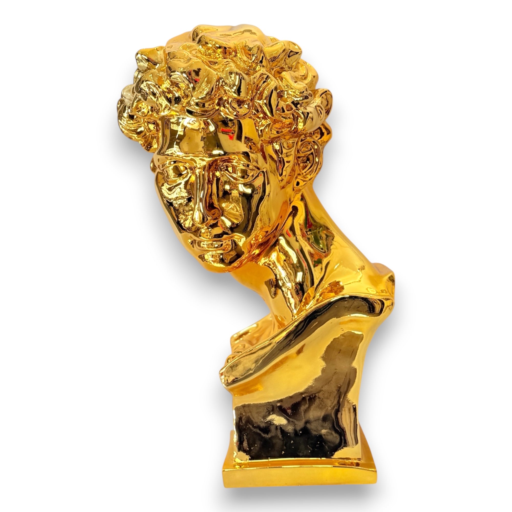 gold medici bust sculpture