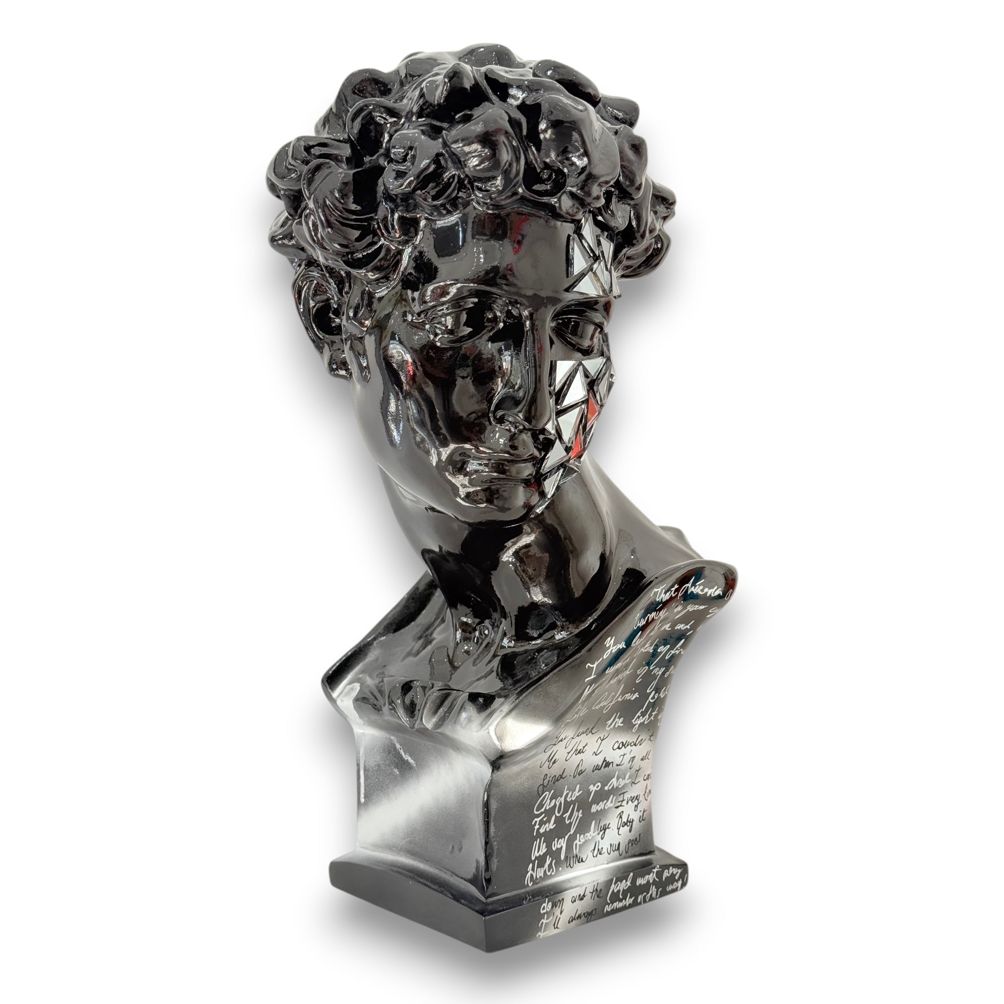 Giuliano de’ Medici Bust | Black Mirror Mosaic Edition