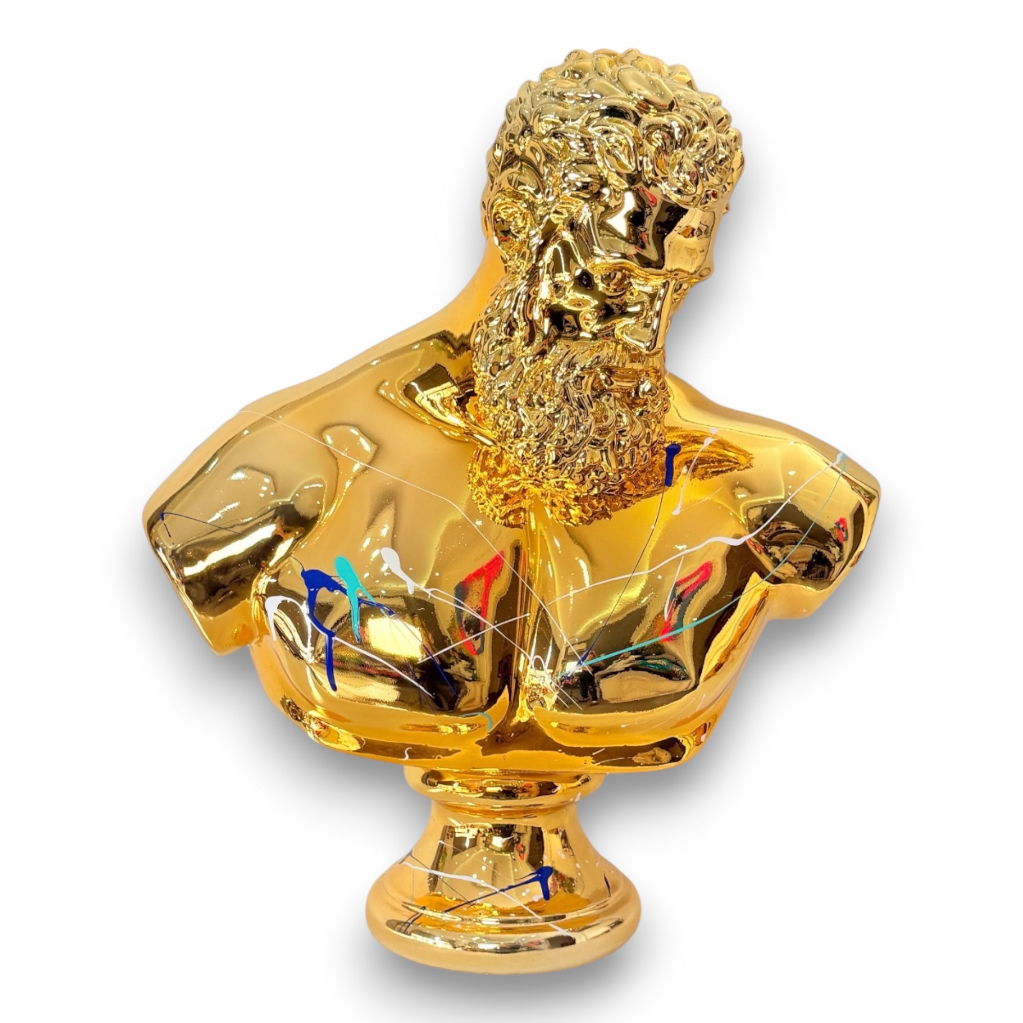 Hercules Sculpture 60cm | Gold Chrome Edition