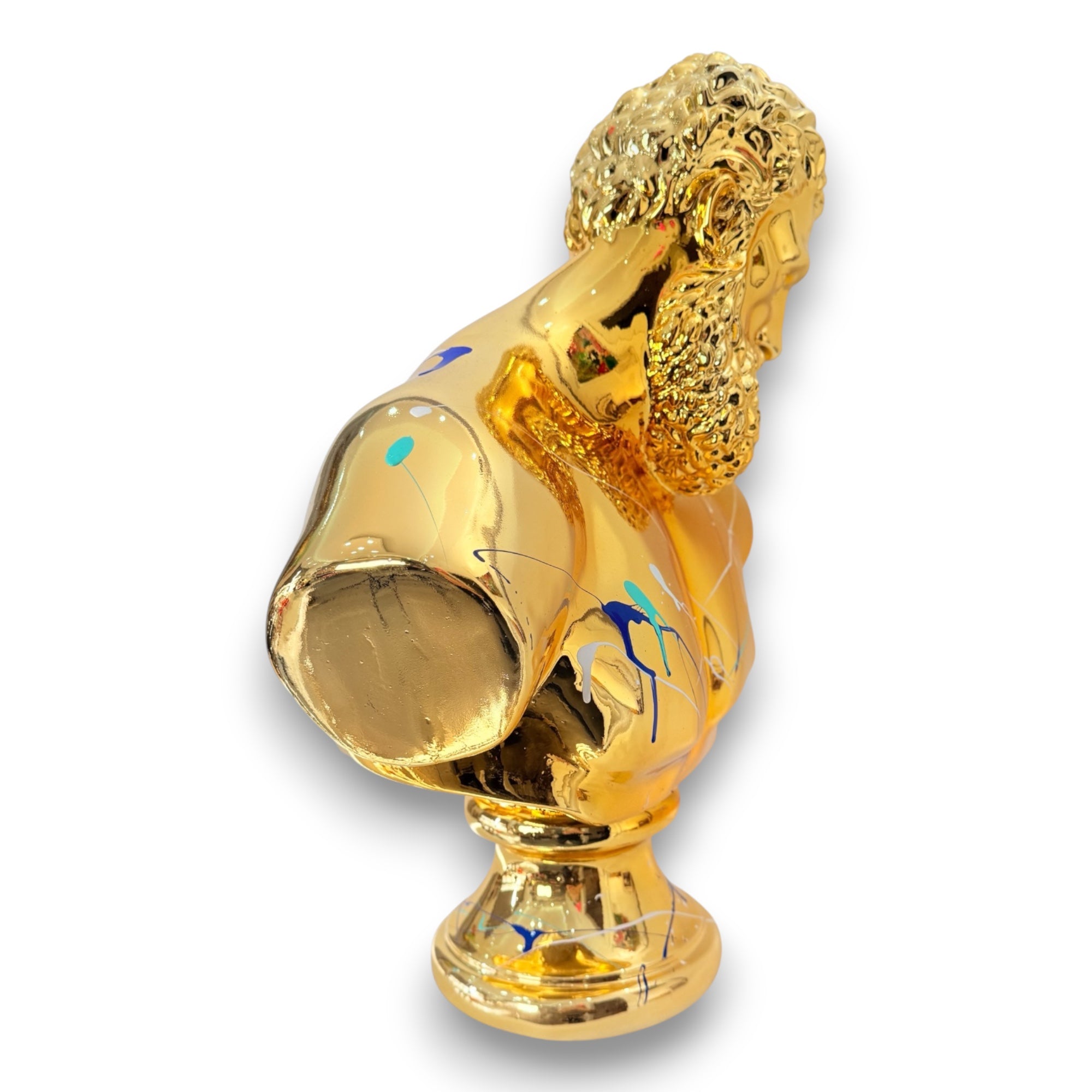 Hercules Sculpture 60cm | Gold Chrome Edition