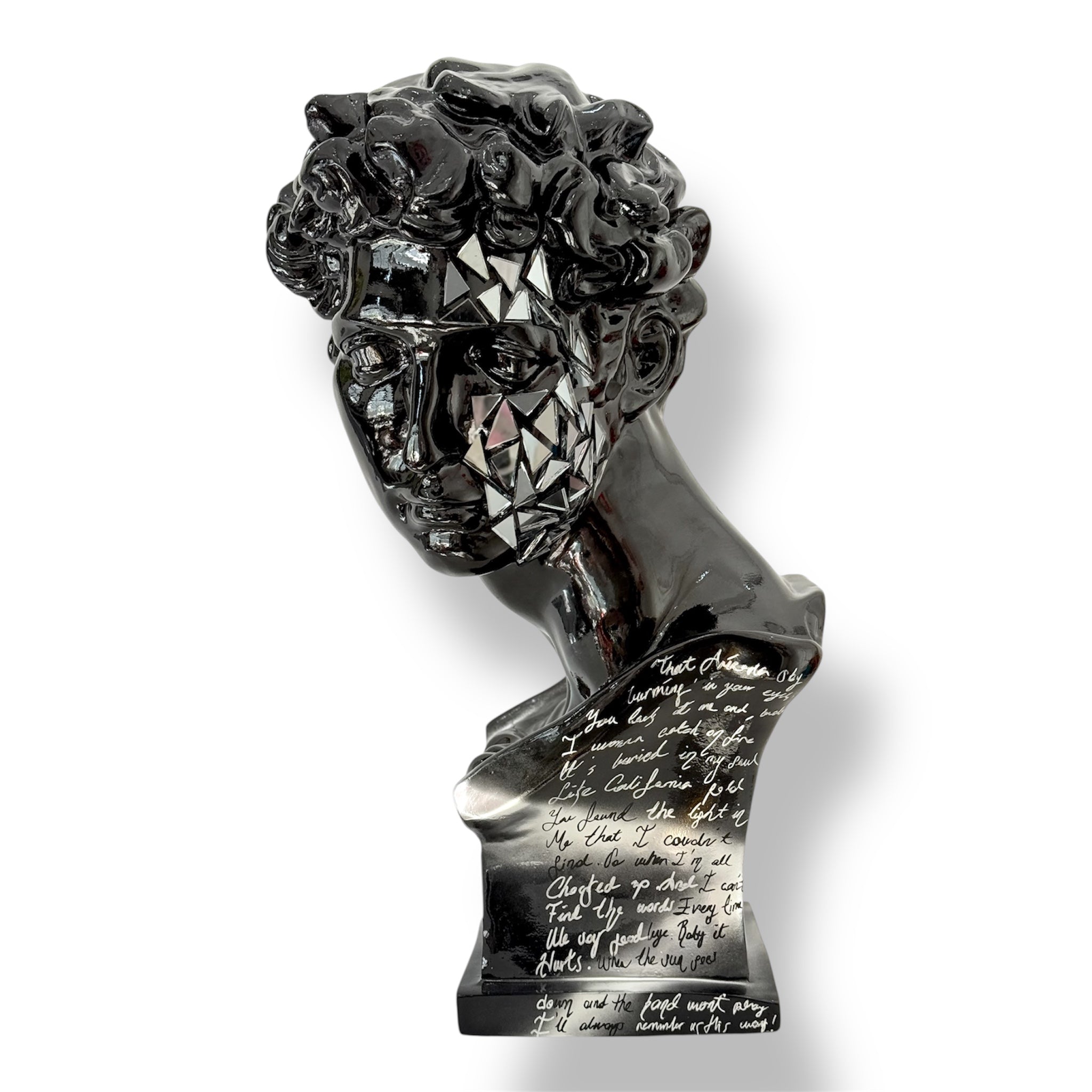 Giuliano de’ Medici Bust | Black Mirror Mosaic Edition