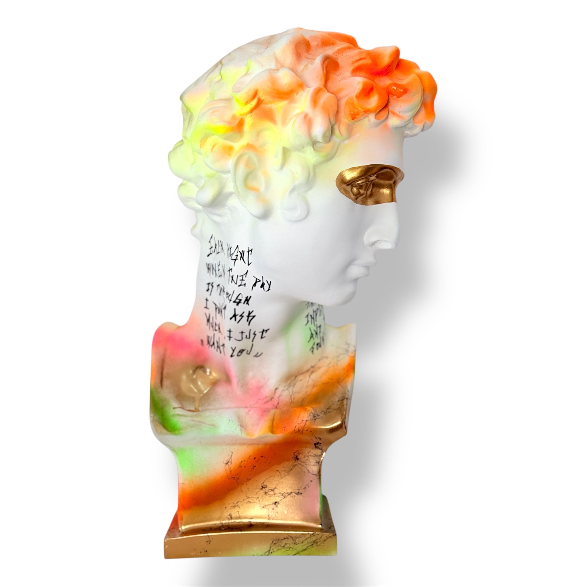 Neon Giuliano de’ Medici Bust | Love Graffiti Edition