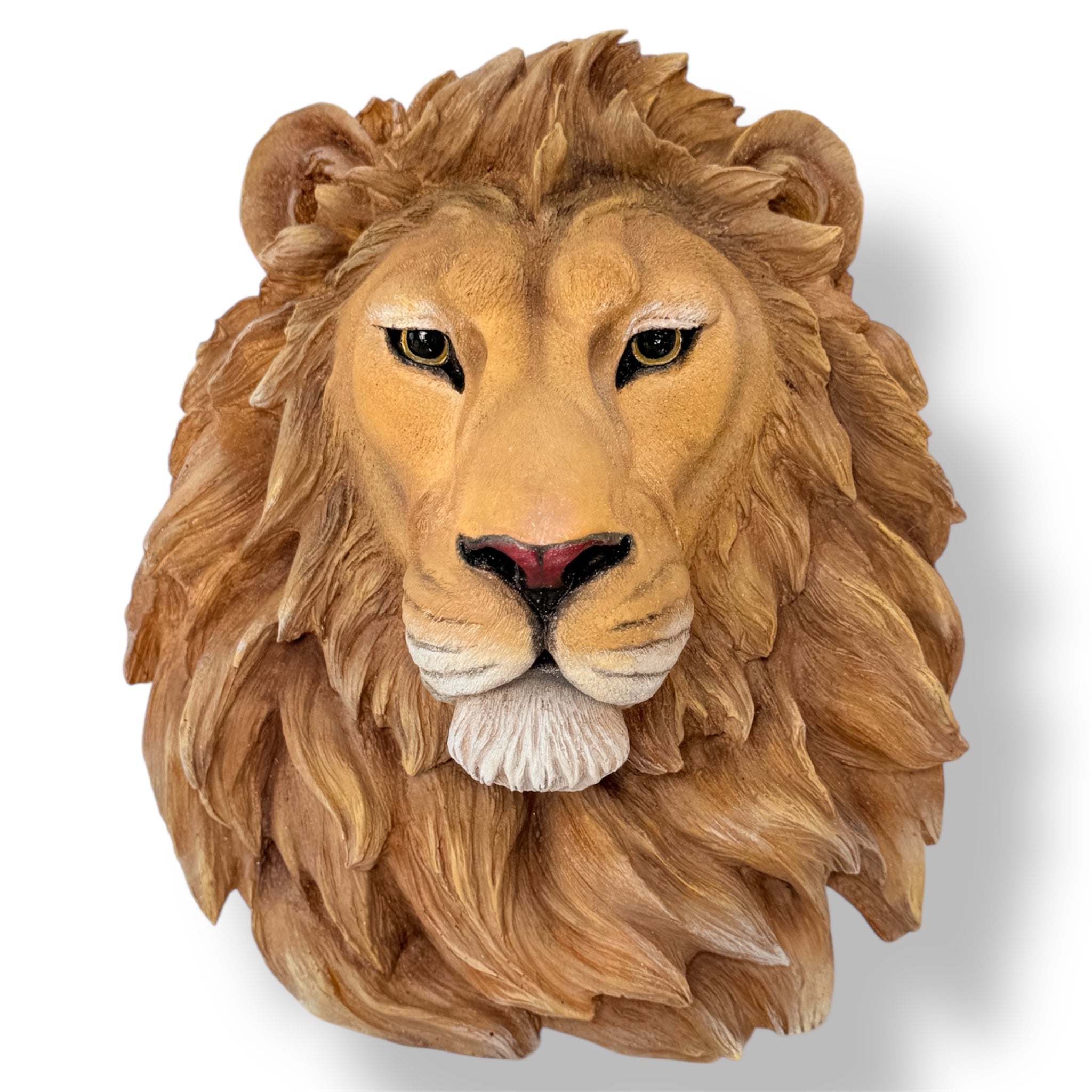 Lion Head Wall Sculpture | Statement Wall Art Decor