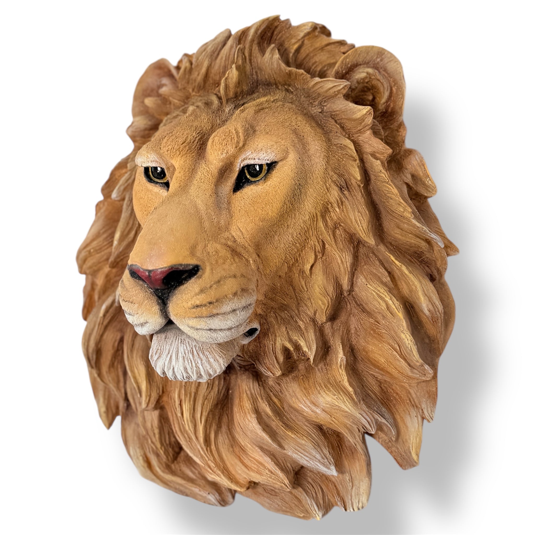 Lion Head Wall Sculpture | Statement Wall Art Decor