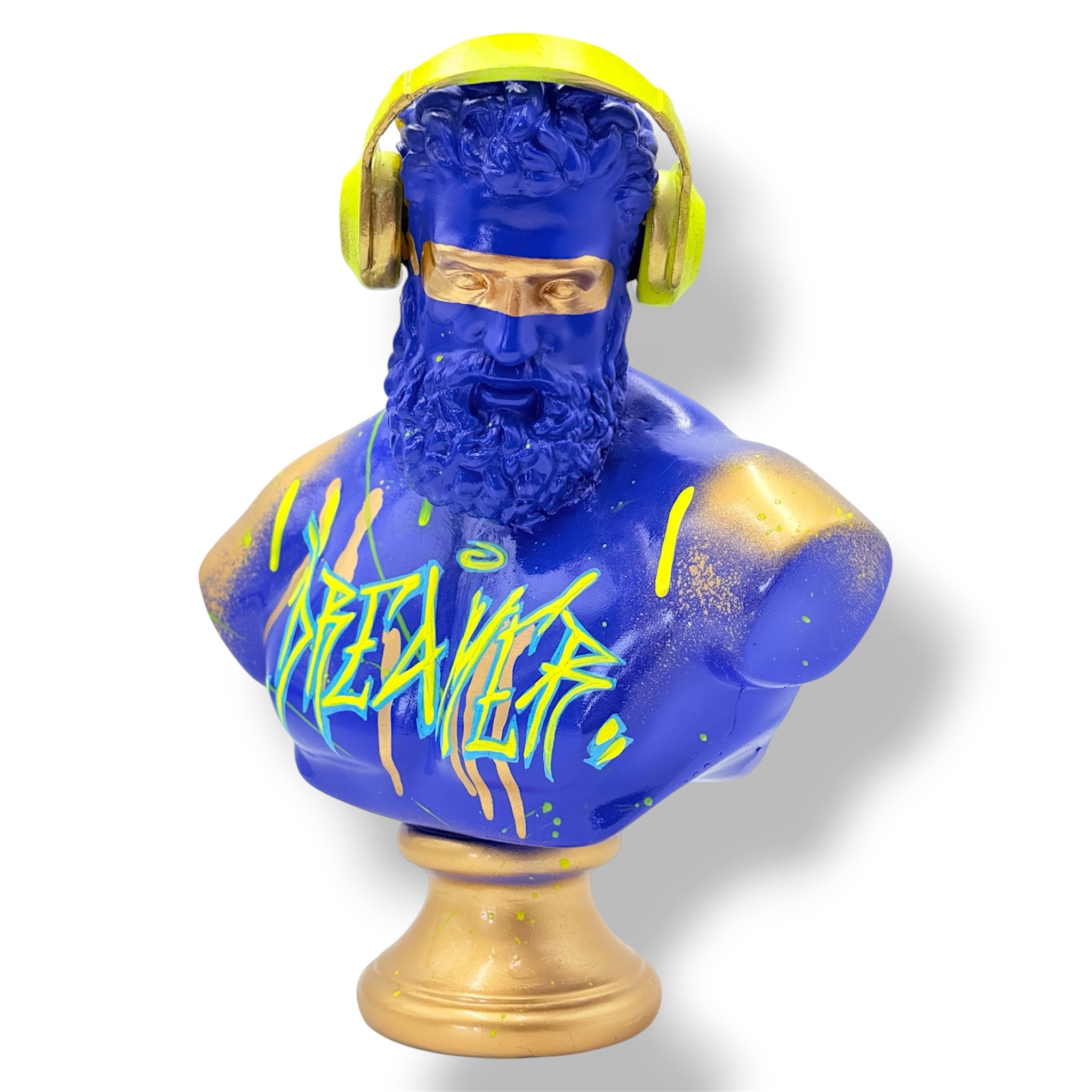 DJ Hercules Sculpture | Blue & Gold Dreamer Edition