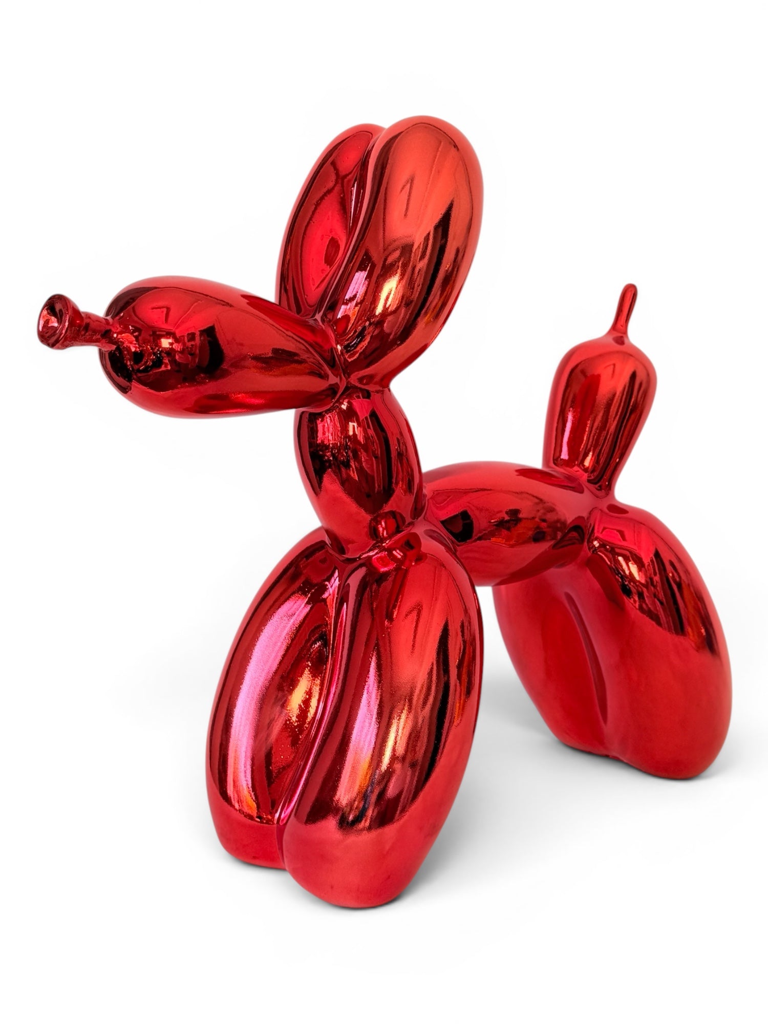 Xxl Pink Chrome Balloon Dog Sculpture | Iconic Pop Art Design