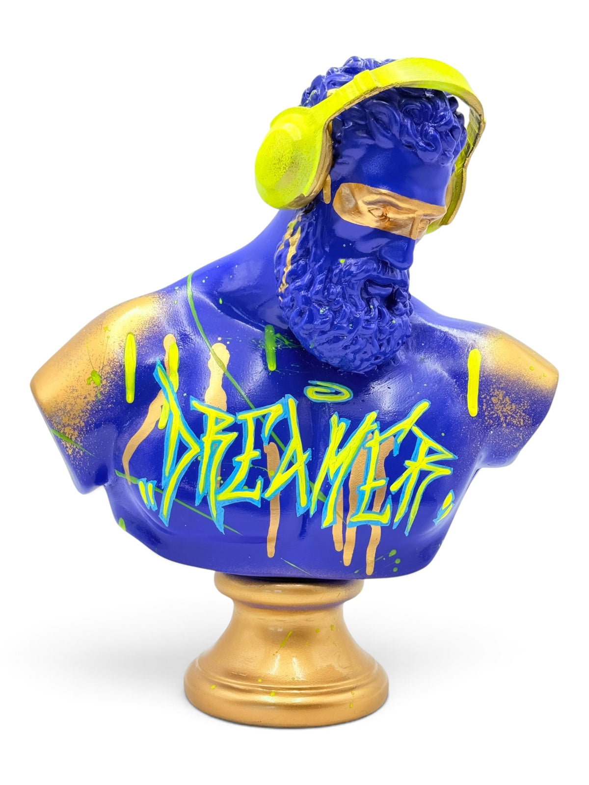 DJ Hercules Sculpture | Blue & Gold Dreamer Edition